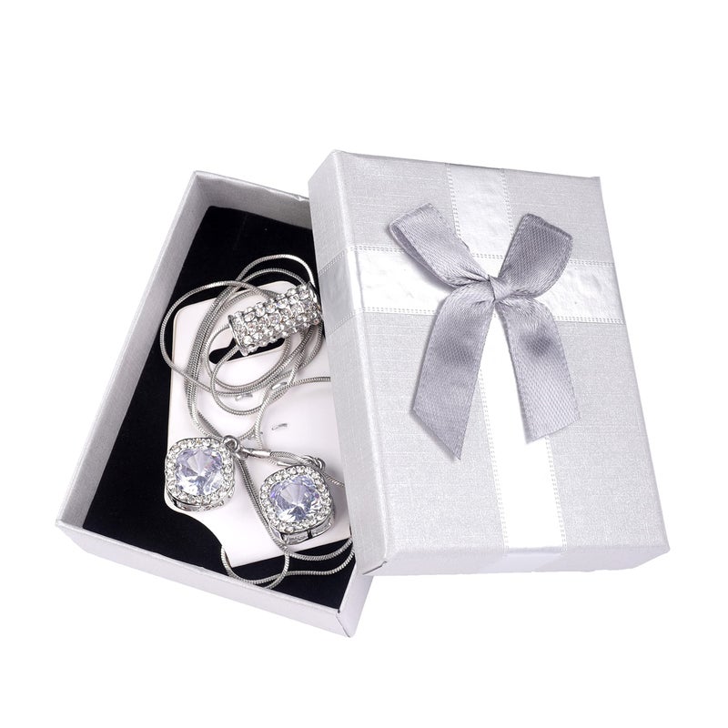 Sither Cathercing Flower Rhinestone Pendant Long Necklace for Women Sweater Chain Statement Necklace Choker Adjustable Elegant Jewelry Accessories Dressy Collocation Winter Evening Party Wedding - Image 4